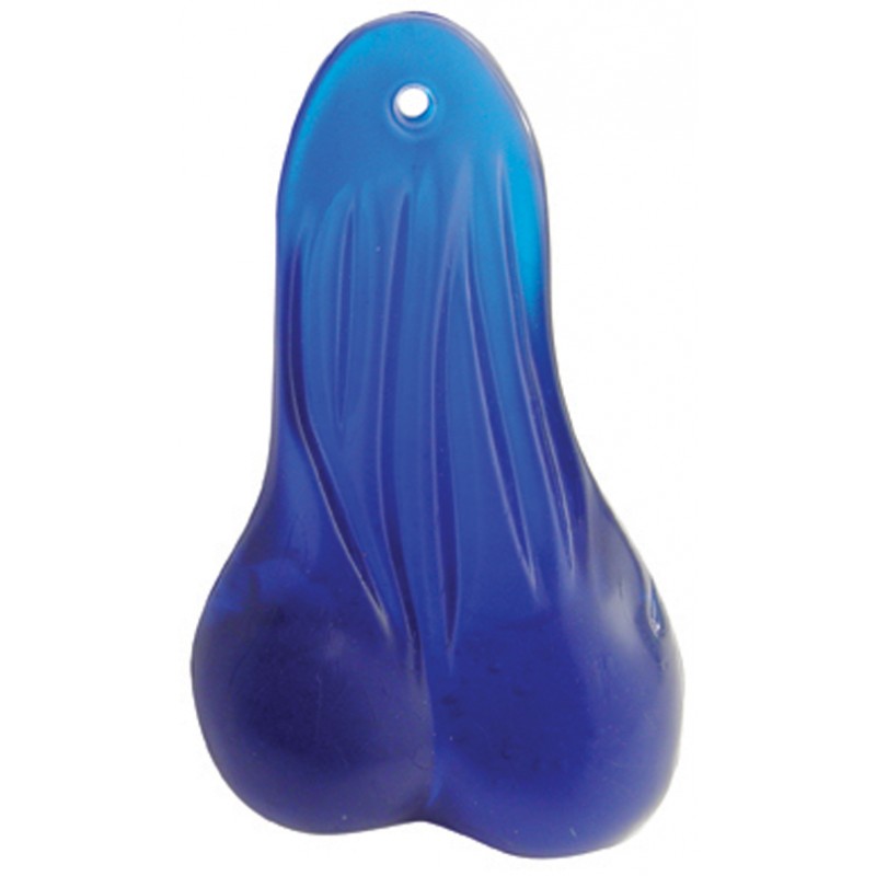 Large Rubber Balls - Clear Blue
