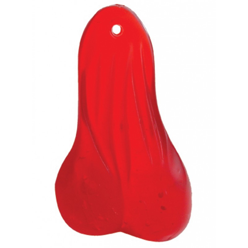 Large Rubber Balls - Clear Red