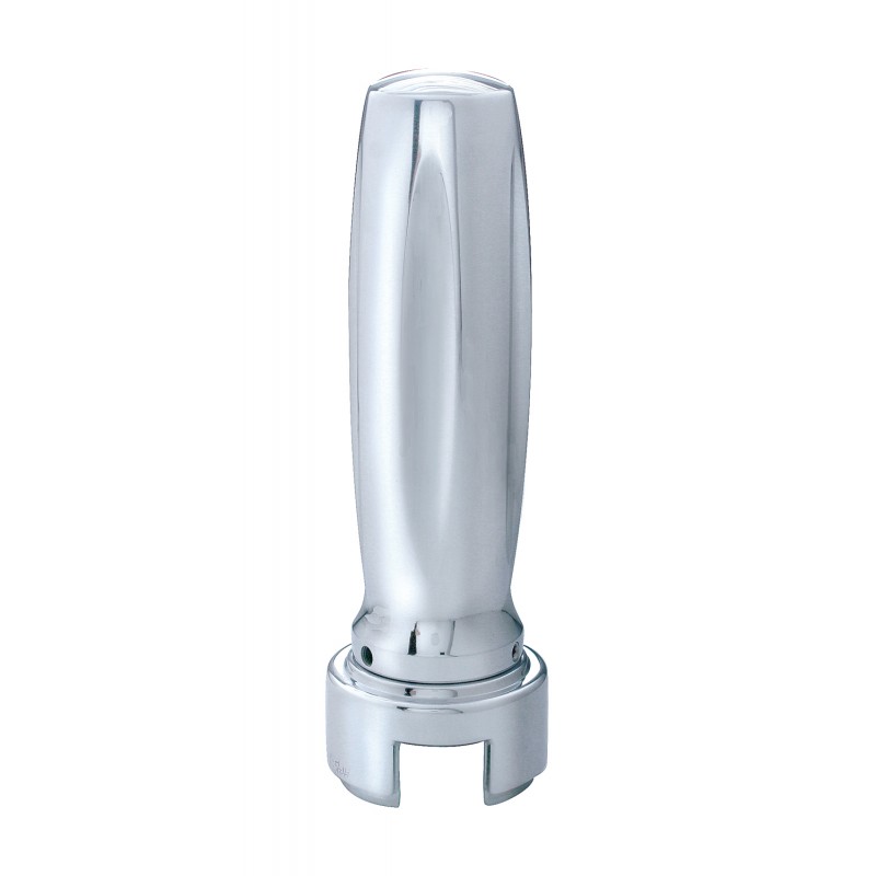 Chrome "Vegas" Grooved Gearshift Knob With Mounting Adaptor - Vertical
