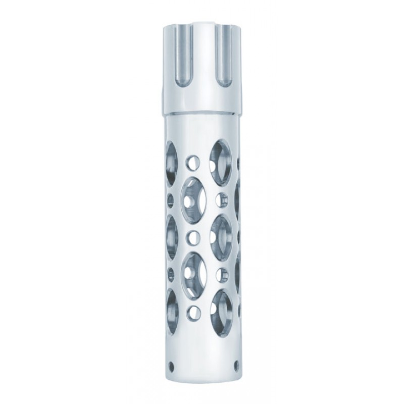 Chrome Designer "Austin" Gun Cylinder Grip