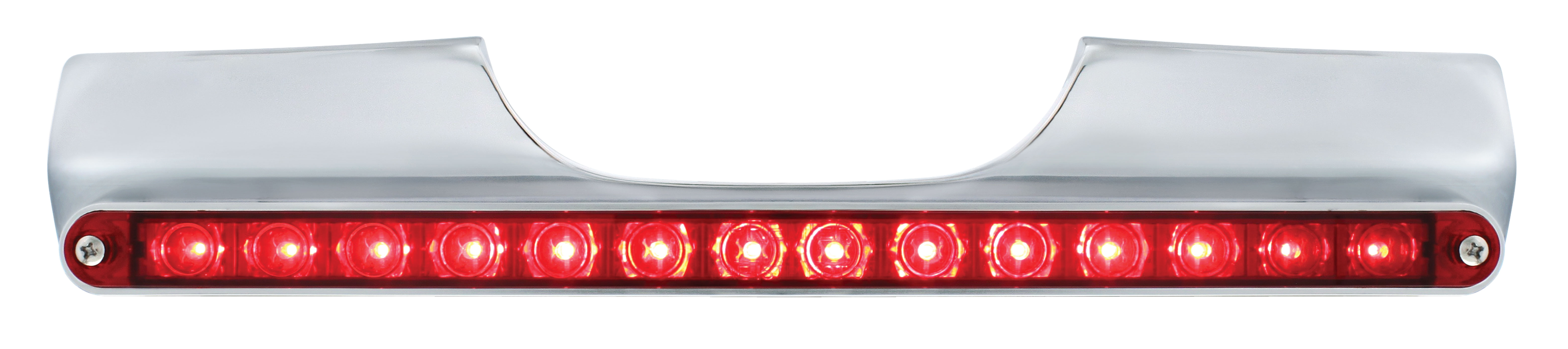 Motorcycle Rear Turn Signal Bar With 14 Red Led Light Bar - Red