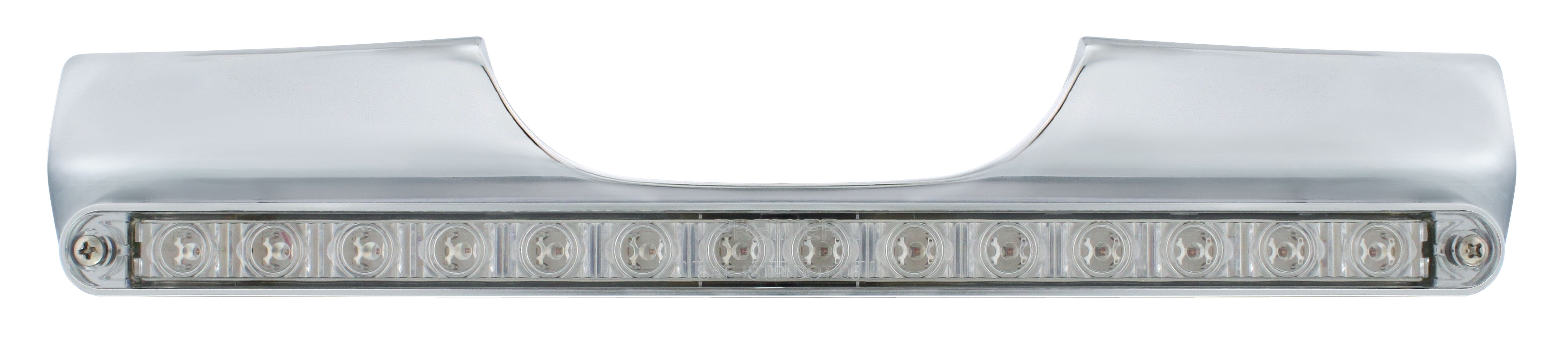 Motorcycle Rear Turn Signal Bar With 14 Red Led Light Bar - Clear