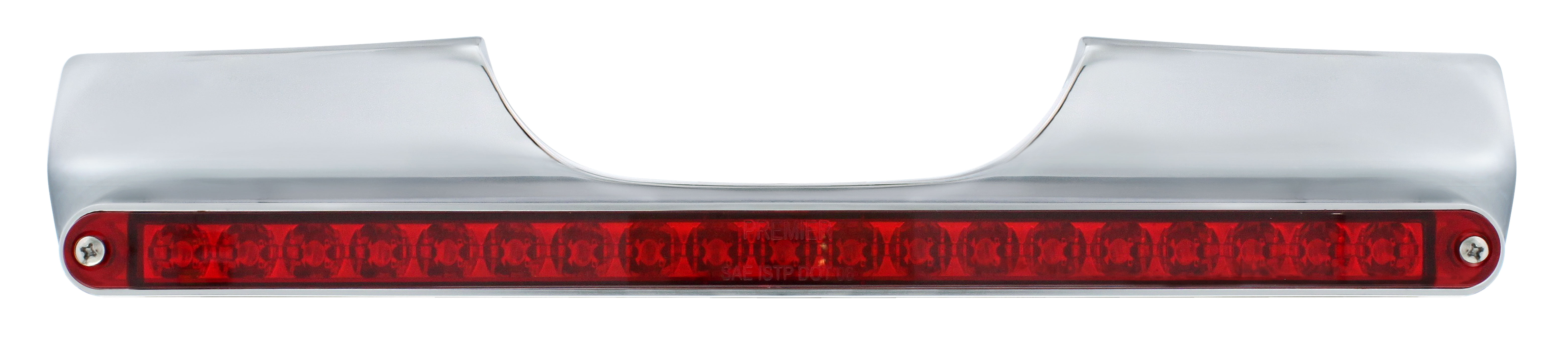 Motorcycle Rear Turn Signal Bar With 19 Red Led Light Bar - Red