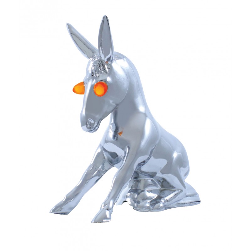 Chrome Hood Ornament - Donkey W/ Illuminated Eyes