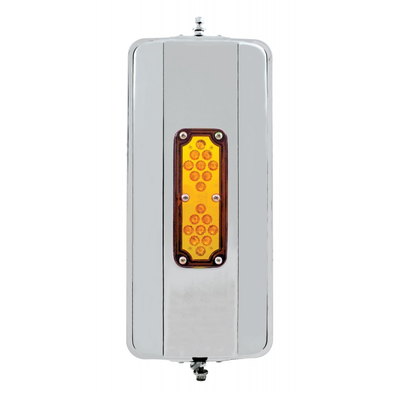 Stainless West Coast Mirror 7 inch  x 16 inch  - LED - Heated