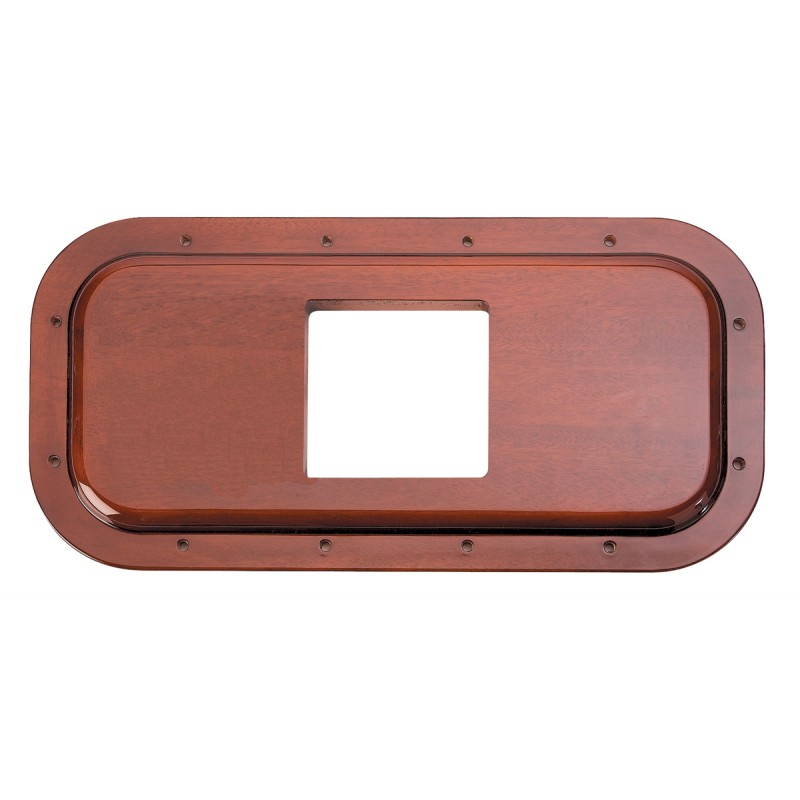 Hand Crafted Wood Peterbilt Shift Plate - 4 7/8" X 4 13/16" Opening