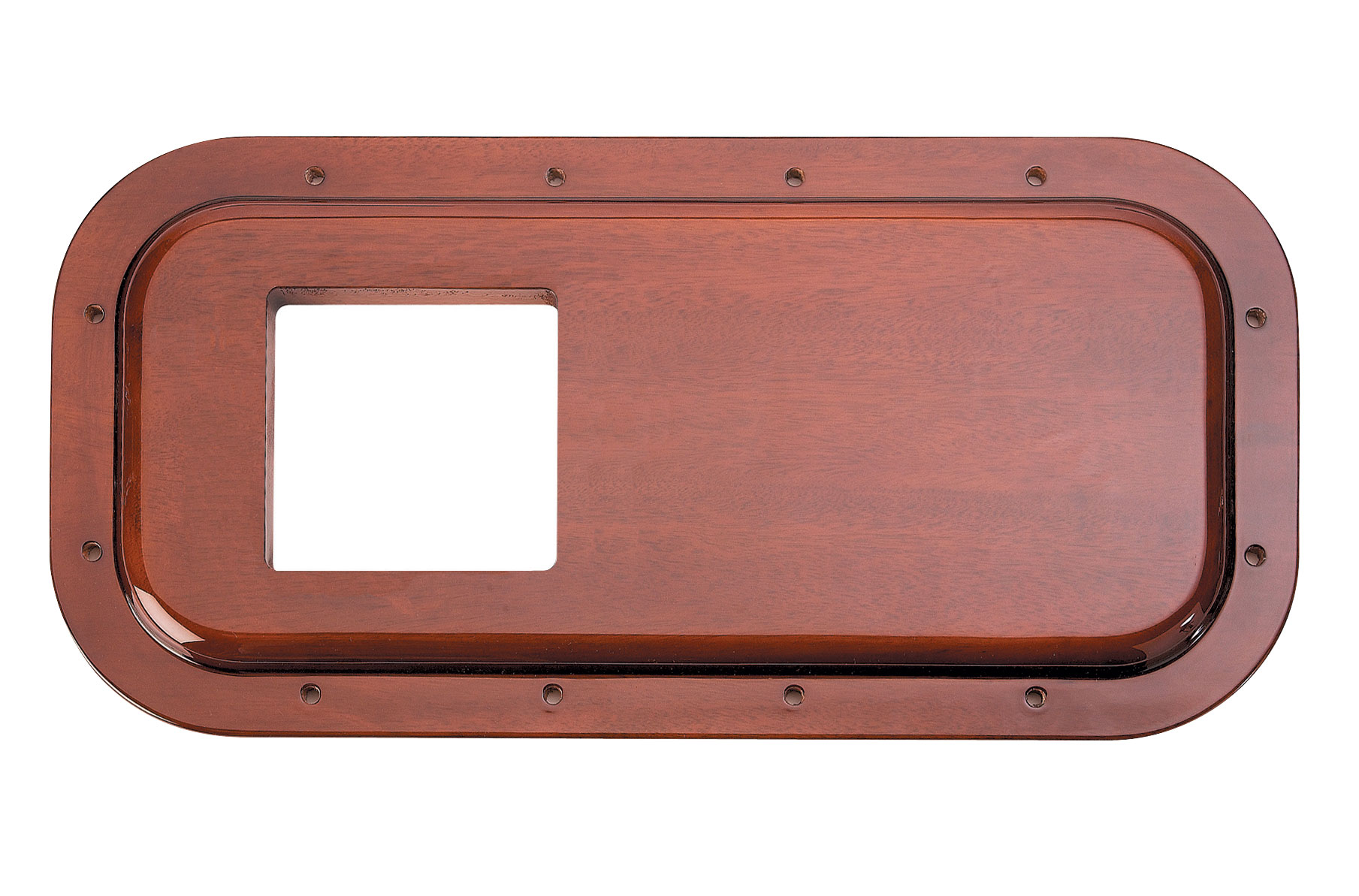 Hand Crafted Wood Peterbilt Shift Plate - 4 3/4" X 4 3/4" Opening