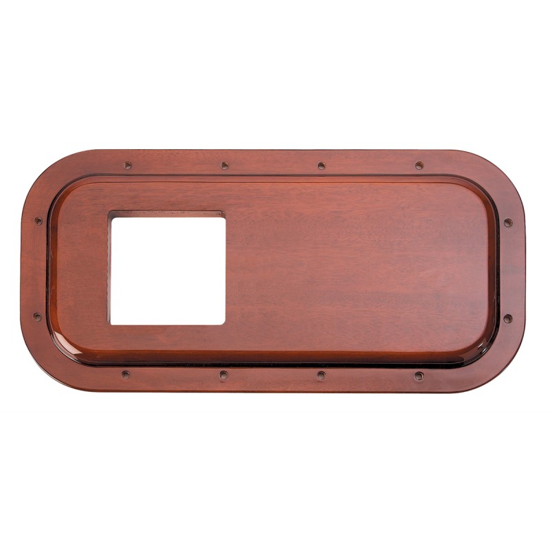 Hand Crafted Wood Peterbilt Shift Plate - 4 3/4" X 4 3/4" Opening