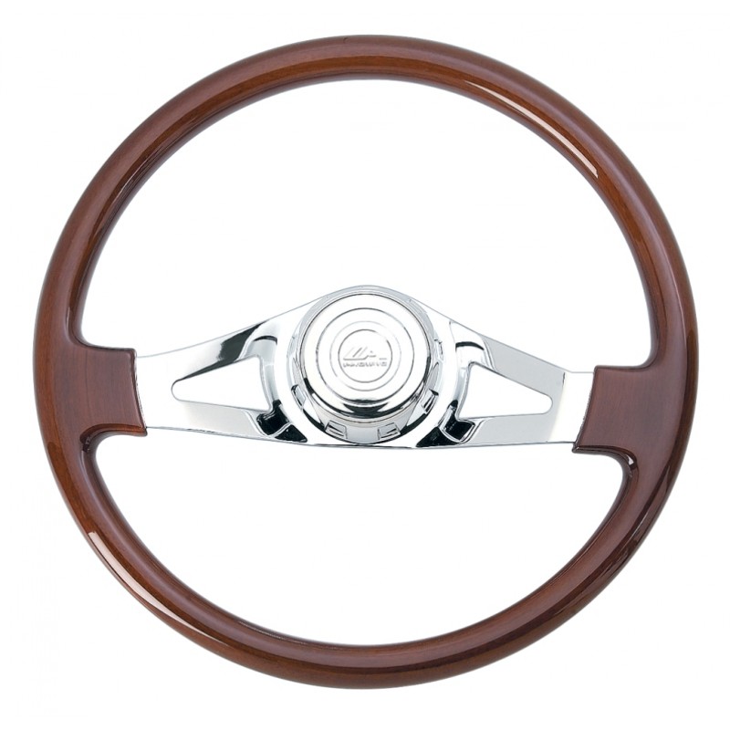 Competition 18" Cr Two Spoke Steering Wheel - Fits Peterbilt 1998+/Kenworth 2001+