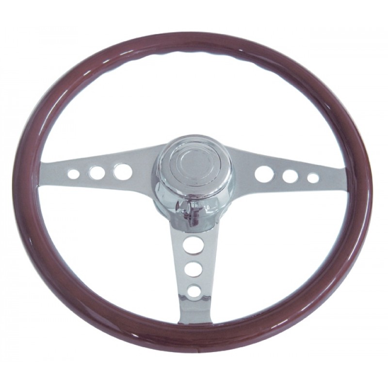 18" Gt Chrome Spoke Steering Wheel - Fits Peterbilt 1989+ & Kenworth 2001+