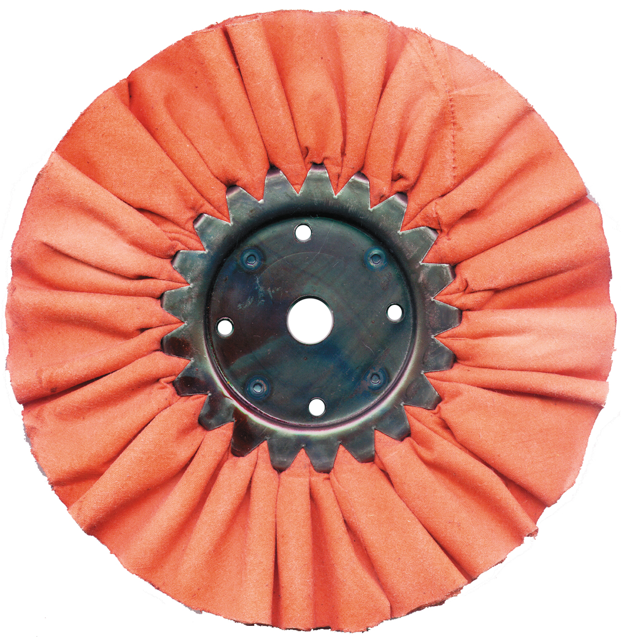8" Red Tough/Hard Buffing Pad - 16 5/8 Ply. & 1/2" Arbor