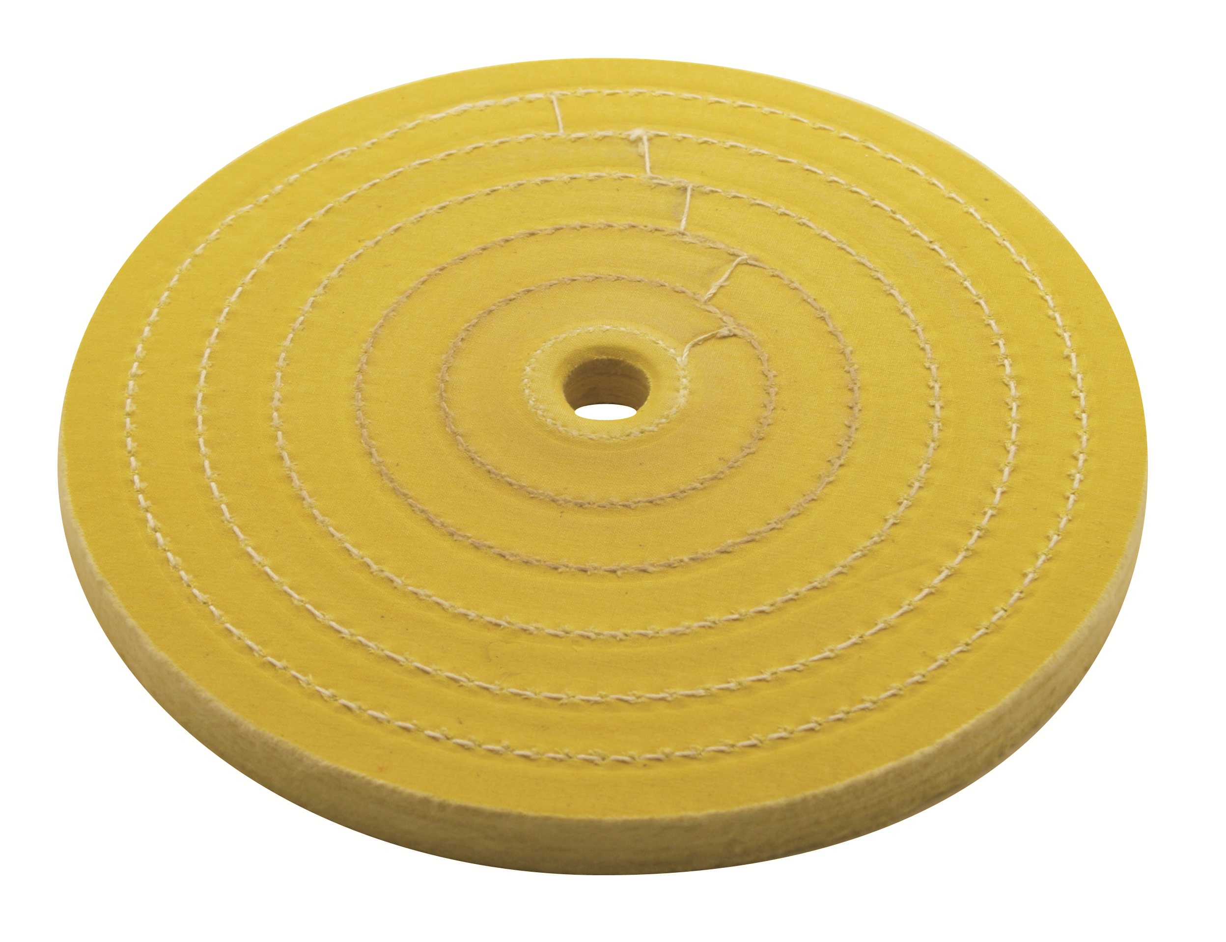 8" Yellow Treated Muslin Buffing Wheel