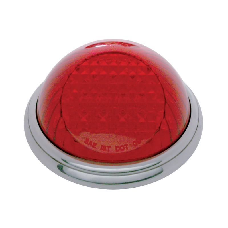 22 Red Led Vintage Round S/T/T Light - Flush Mount