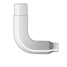 7 -5inch Reduced Exhaust Elbow, 90