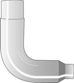 8 -5inch Reduced Exhaust Elbow, 90