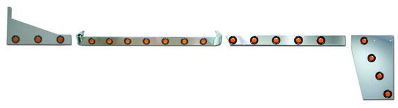 Peterbilt, 379 Cowl, Cab 63inch Sleeper & Extension Kit with 2inch LED