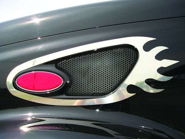 Peterbilt, 387 Flame Emblem Air Intake Trim