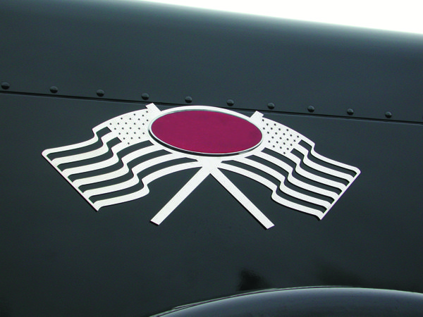 Peterbilt, Universal, Hood Emlem Accent, Patriot American Flag