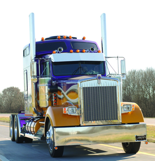 15inch Kenworth, W900 Flat Glass Sunvisor, (2006-)