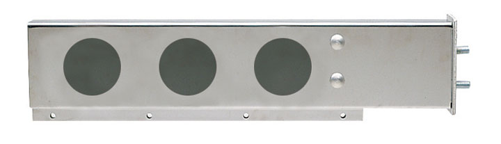 Mud Flap Hanger with Flat Top & 6 x 4inch Light Holes, 2 1, 2inch Bolt Spacing