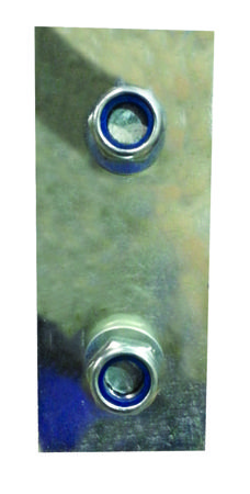 Stainless Steel Mud Flap Hanger with Flat Top & 6 x 4inch Dual, (R, W) Revolution LED & Bezels