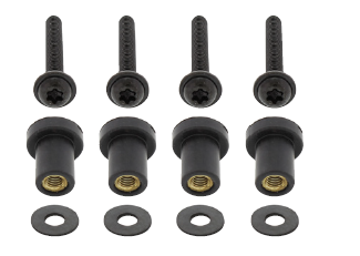 FL Century 2005+ Grill Screw Set  - Available in Black