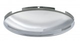 Chrome Economy 4 Even Notch Front Dome Hub Cap - 7/16" Lip