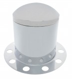 Chrome Rear 3Pc. Axle Cover - 10 Holes Uni-Mount Ring