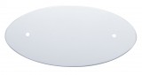 (2/Bulk) Stainless Steel Peterbilt Oval Emblem Accent - Plain