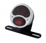 Black "1928 Duo Lamp" Tail Light With Red Glass Lens