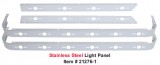 (4/Bulk) Stainless Steel Peterbilt 63" Sleeper Kit W/ 20 Universal Light Cutouts