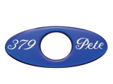 (2/Card) Glossy Peterbilt "379" Key Hole Guard - Blue