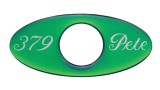 (2/Card) Glossy Peterbilt "379" Key Hole Guard - Green