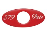 (2/Card) Glossy Peterbilt "379" Key Hole Guard - Red