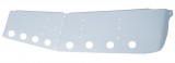 Stainless Steel Kenworth 13 1/2" Curved Windshield Drop Sunvisor - 2" Led Cutout X 8