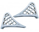 (2/Box) Chrome Aluminum Cast Peterbilt Fender Steps