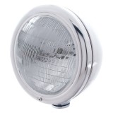 Chrome "Classic" Peterbilt Headlight W/O Signal Light - 6014 Sealed Beam