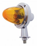 Glass Honda Light W/ 1 1/8" Arm - Amber