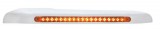 19 Amber Led With Reflector Peterbilt Front Fender Cover - Amber Lens/Driver
