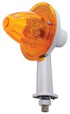 Crystal Honda Watermelon Amber Light W/ 2 1/8" Arm - Single Contact