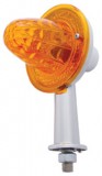 Crystal Honda Diamond Amber Light W/ 2 1/8" Arm - Single Contact