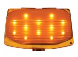 12 Led Harley Front Fender Tip Light - Amber Led/Amber Lens