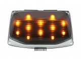 12 Led Harley Front Fender Tip Light - Amber Led/Smoked Lens