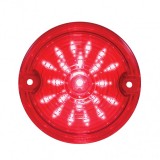 21 Led 3 1/4" Round Harley Davidson Signal Light With 1156 Plug - Red / Red Lens