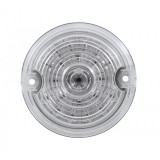 21 Led 3 1/4" Round Harley Davidson Signal Light With 1156 Plug - Amber / Clear Lens