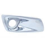 Chrome Plastic Kenworth T660 Front Bumper Light Bezel - Passenger