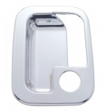 Chrome Plastic 2005+ Peterbilt/Kenworth Exterior Door Handle Trim - Driver/Left Side