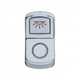 Chrome Plastic "Cab Light" Rocker Switch Cover - Plain