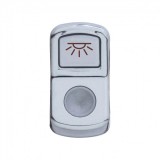 Chrome Plastic "Cab Light" Rocker Switch Cover - Indented