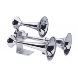 Chrome (Brass/Aluminum) Heavy Duty Train Horn - Classic Style